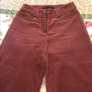 Zara cropped wide leg corderoy pants, sz S/26